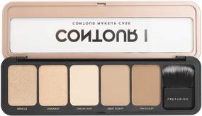 img 1 attached to 💄 Profusion Cosmetics Contour Pro Makeup Palette - Light Medium