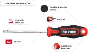 img 3 attached to 🔧 Набор профессиональных магнитных отверток INTERTOOL STORM из 12 штук - отвертки с узкими и крестообразными лезвиями из стали S2 (модель VT08-3442)