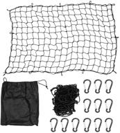 🔌 супер прочная грузовая сетка для пикапа/внедорожника/прицепа (4 'x 6') - dedc сетка с тяговыми веревками логотип