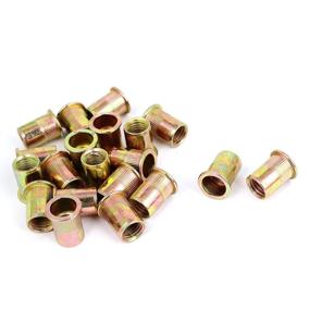 img 1 attached to Uxcell A15072400Ux0459 M12X22Mm Plated Nutserts