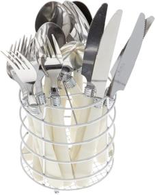 img 3 attached to 🍴 Gibson 53382 16-Piece Sensations Stainless Steel Flatware Set