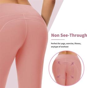 img 1 attached to WOWENY Women's Workout Leggings with Pocket - Brushed Soft Tights for Running, Cycling, Gym, Yoga