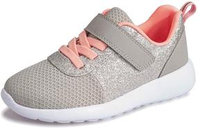 img 4 attached to 👟 Sparkling Glitter Harvest Land Girls Sneakers: Stylish and Breathable Slip-on Tennis Shoes for Active Kids (Toddle/Little Kids/Big Kids)