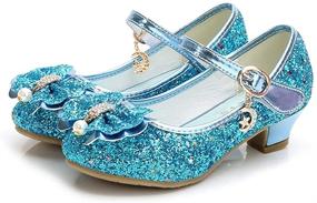 img 3 attached to 👑 YING LAN Cosplay Wedding Princess Girls' Shoes: Elegant Flats for Young Fashionistas