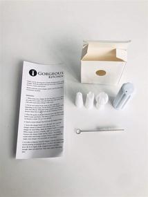 img 2 attached to 🍦 Whipped Cream Dispenser Accessories Kit: 3 Nozzles/Decorating Tips, Cleaning Brush, Charger Holder - Compatible with Majority of Whipped Cream Dispensers