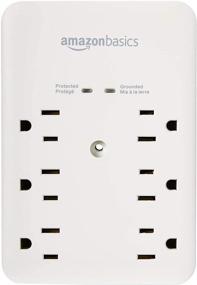 img 4 attached to Enhanced Amazon Basics Surge Protector with Wall-Mount, 6 Outlets and 1080 Joules