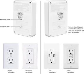 img 2 attached to Enhanced Amazon Basics Surge Protector with Wall-Mount, 6 Outlets and 1080 Joules