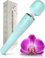 💎 experience magic recovery with fenergy shop therapeutic wand massager - handheld cordless and powerful - 8 speeds 20 pulsating patterns - usb rechargeable - turquoise логотип