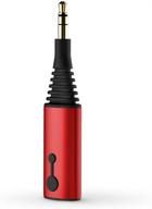 🔴 hagibis bluetooth 5.0 transmitter receiver: 2-in-1 wireless aptx hd audio adapter for tv/headphone/car/pc/speaker - pairing 2 bluetooth headphones/speakers (red) logo