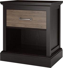 img 2 attached to 🌳 Rustic Oak Ameriwood Home Cresthaven Nightstand: Enhance Your Space with Style