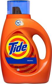 img 4 attached to 🌊 Tide Original Scent HE Turbo Clean Liquid Laundry Detergent, 50 oz, 32 loads (Improved Packaging Options)