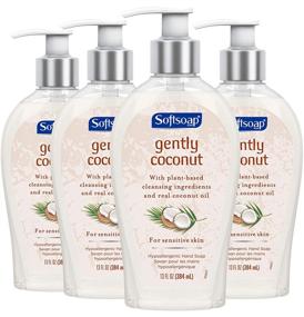 img 4 attached to 🌿 Softsoap Hypoallergenic Hand Soap for Sensitive Skin - Vegan Friendly, Coconut Scented (4 Pack, 13 ounces)