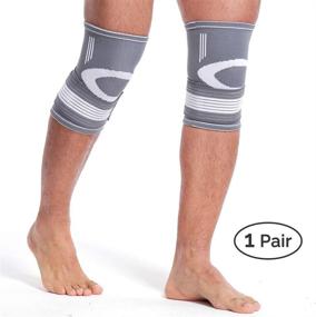 img 2 attached to Neotech Care Knee Brace Sleeve - Premium Quality, Comfortable & Breathable Fabric - Customizable Compression Wrap- Around Strap - Ideal Support for Men, Women, and Youth - Suitable for Both Legs - Grey