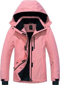 img 4 attached to 🧥 FREE SOLDIER Women's Waterproof Ski Snow Jacket with Fleece Lining - Warm Winter Rain Jacket, Hood, and Fully Taped Seams