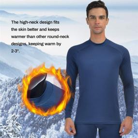 img 3 attached to Thermal Underwear Fleece Bottom Winter Sports & Fitness in Other Sports