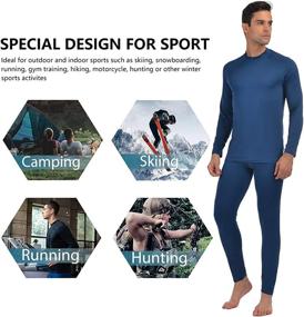 img 1 attached to Thermal Underwear Fleece Bottom Winter Sports & Fitness in Other Sports