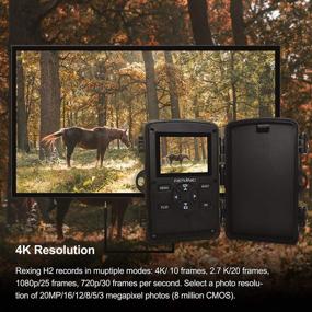 img 3 attached to 📷 Rexing Woodlens H2 - 4K Wi-Fi Trail Camera: Ultra Night Vision, 20MP CMOS, 512GB, 12-Month Standby – Ideal for Hunting Games and Wildlife Monitoring