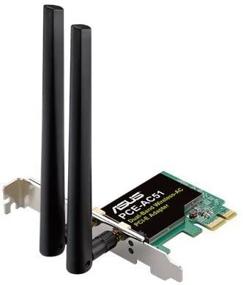 img 1 attached to 🕹️ ASUS AC750 Двухдиапазонный PCIe WiFi адаптер (PCE-AC51) - Гибкая установка, Простая настройка для Windows 10/8.1/7 и Linux