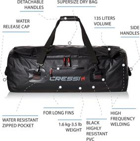 img 3 attached to 🎒 Cressi Waterproof Bag: Gorilla Pro XL - 135L Capacity Scuba and Freediving Equipment Bag