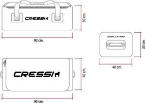 img 1 attached to 🎒 Cressi Waterproof Bag: Gorilla Pro XL - 135L Capacity Scuba and Freediving Equipment Bag