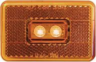 🔦 perterson v170a piranha amber led clearance/side marker light with reflex: enhanced safety and visibility logo