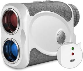 img 4 attached to 🏌️ 800 Yards Rechargeable Laser Golf Rangefinder with Slope, Flag Lock Vibration Support, Continuous Scan, Distance Speed Measurement - H-111