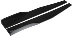 img 3 attached to 🚗 Black Universal Rear Side Skirt Winglets Diffusers - 745mm Left/Right PP Car Body Styling Accessories