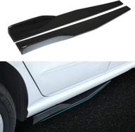 🚗 black universal rear side skirt winglets diffusers - 745mm left/right pp car body styling accessories logo