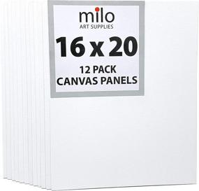 img 4 attached to 🎨 Milo Canvas Panel Boards for Painting: 16x20 inches, Bulk Pack of 12 Flat Canvas Panels, Primed & Ready for Acrylic, Oil, & Mixed Wet Media