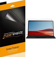 🔆 (3 pack) supershieldz anti glare & anti fingerprint screen protector for microsoft surface pro x (13 inch) - matte shield logo