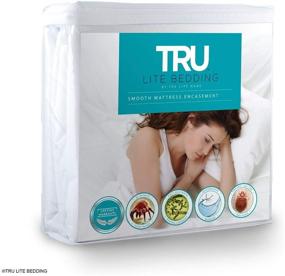 img 4 attached to 🛏️ TRU Lite Bedding Six Side Mattress Cover for Full Size: 100% Waterproof Protector - Breathable & Clean - Zippered Encasement to Lock Out Odors, Stains, and Body Fluids