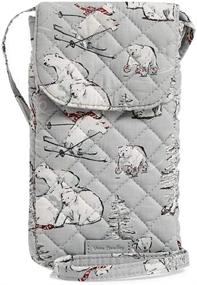 img 3 attached to 👜 Vera Bradley Carson Cellphone Crossbody Bag in Beary Merry Design, One Size