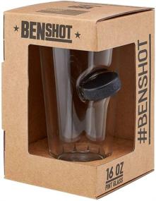 img 2 attached to Unique BenShot Glasses: Pint-sized with Hockey Puck Embedded (16oz)