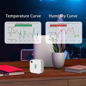 img 1 attached to 📊 jaalee Wireless Temperature/Humidity/Dewpoint/VPD Smart Sensor: The Ultimate Data Logger for Greenhouses, Growers, Refrigerators, Freezers, Fridges, and Guitars