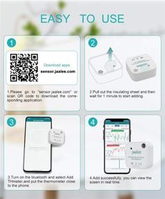 img 3 attached to 📊 jaalee Wireless Temperature/Humidity/Dewpoint/VPD Smart Sensor: The Ultimate Data Logger for Greenhouses, Growers, Refrigerators, Freezers, Fridges, and Guitars