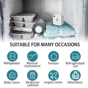 img 2 attached to 📊 jaalee Wireless Temperature/Humidity/Dewpoint/VPD Smart Sensor: The Ultimate Data Logger for Greenhouses, Growers, Refrigerators, Freezers, Fridges, and Guitars