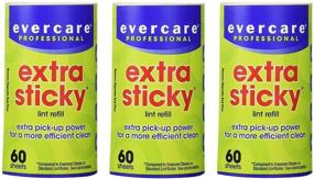 img 2 attached to Evercare Extra Sticky Roller Refill, 180 Sheets - 60 Count (Pack of 3): Long-lasting Lint & Pet Hair Removal Solution