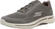 skechers mens walk sneaker black logo