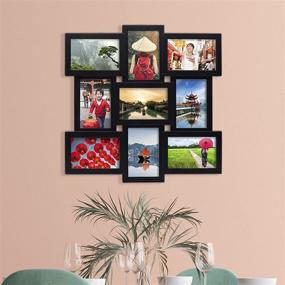 img 1 attached to 🖼️ Melannco 9 Opening Photo Collage Frame: Display Multiple 4x6 and 6x4 Inch Photos with Style