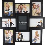 🖼️ melannco 9 opening photo collage frame: display multiple 4x6 and 6x4 inch photos with style логотип