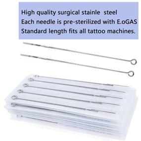 img 1 attached to 💉 SOTICA Disposable Tattoo Needles - 50PCS Professional and Pre-Cleaned Tattoo Needles Liner and Magnum Kit, Ideal for Professional Tattoo Artists and Beginners. (1207RS)