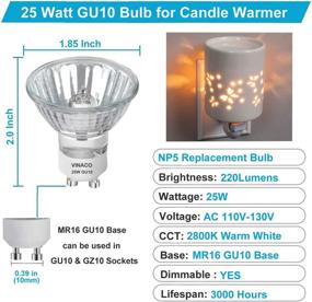 img 1 attached to 🕯️ Enhanced Efficiency Halogen Candle Warmer Burner for Replacement