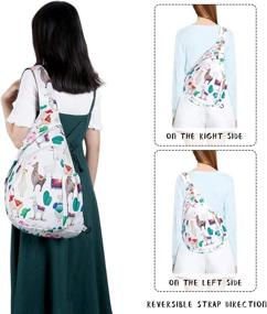 img 3 attached to Sling Backpack Shoulder Crossbody Women Backpacks in Casual Daypacks