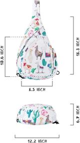 img 1 attached to Sling Backpack Shoulder Crossbody Women Backpacks in Casual Daypacks