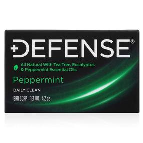 img 3 attached to 🌿 Defense Soap Peppermint 4 Oz Bar (Pack of 2) - 100% Natural Tea Tree Oil with Herbal Pharmaceutical Grade Formula. Made in the USA.