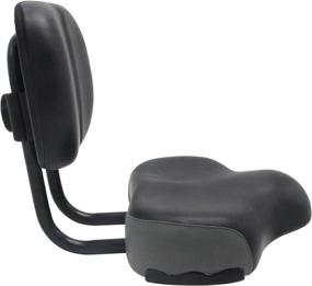 img 4 attached to 🚴 ABORON Universal Bicycle Backrest Saddle Seat with Large 11.5 x 9.5in Cushion – Comfortable Faux Leather Cycling Seat with Backrest