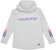 adidas sleeve hooded heather graphic logo