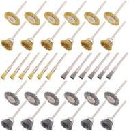 swpeet 72pcs wire wheel brushes kit: ultimate brass and steel wire brush set for rotary tools, perfect for cleaning, polishing, and shaping logo