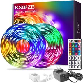 img 4 attached to Enhance Your Space with Ksipze RGB Led Strip Lights - 50ft Color Changing Kit for Room Bedroom Kitchen Home Indoor (50 FT)