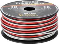 🔌 gg grand general 55306 parallel primary 3-wire 100ft roll with spool for trucks, automobile, and more – black, red & white: reliable wiring solution logo